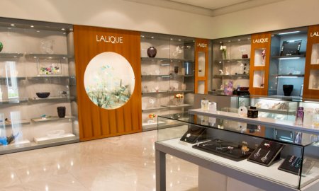 Lalique store interior in the Cayman Islands
