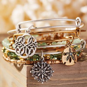 Gold bangle bracelet by Alex & Ani Jewelry at Kirk Freeport in Grand Cayman