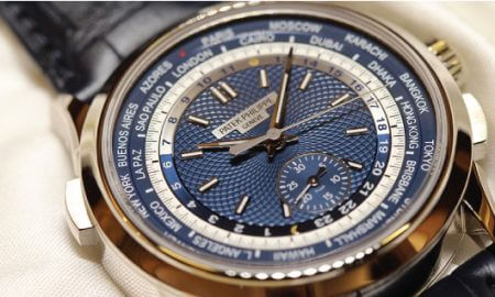 Patek Philippe Geneve 5930g worldtime chronograph Blue and Gold Chromatic Watch