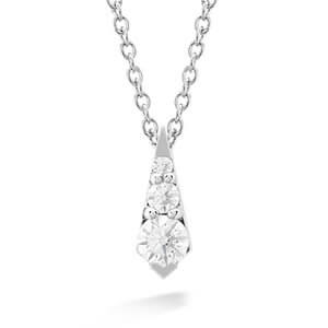Hearts on Fire Triplicity Collection silver and diamond Necklace
