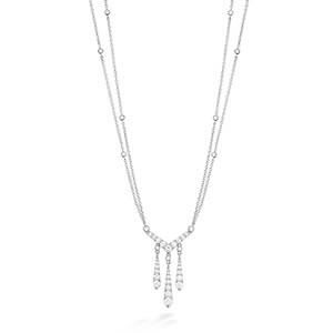 Hearts on Fire Triplicity Collection Silver and Diamond necklace