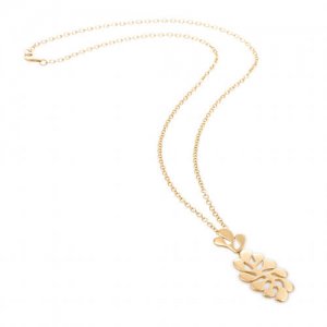 Miseno Foglia Di mare (Sea Leaf) Jewelry Collection 2017 gold coral inspired necklace