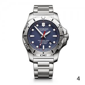 Victorinox Swiss Army blue and metallic grey watch