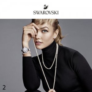 New Swarovski Remix Collection Timeless collection model dressed in black
