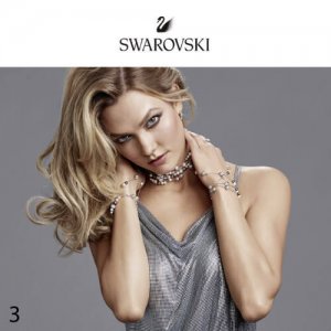 New Swarovski Remix Collection Glam collection model dressed in grey