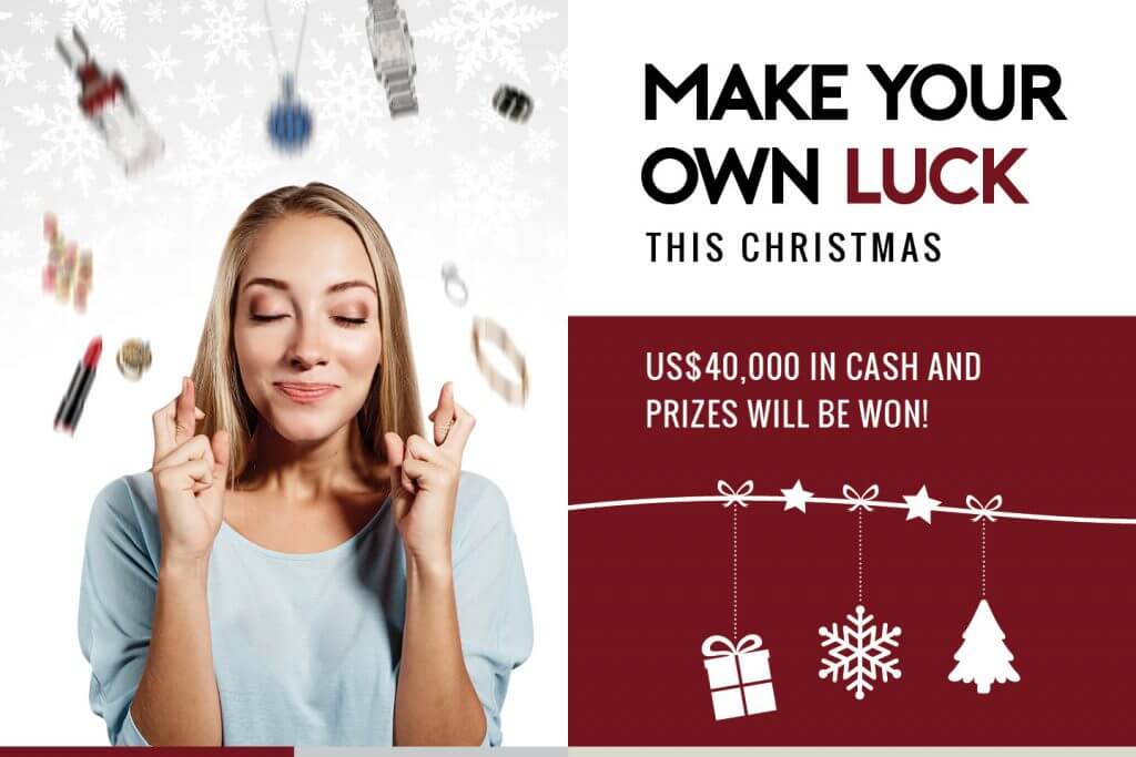 Kirk Freeport's Grand Cayman Christmas Sweepstakes banner $40000 in cash and prizes