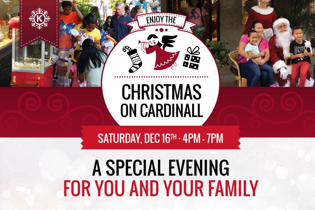 Christmas on Cardinall Saturday December 16th banner