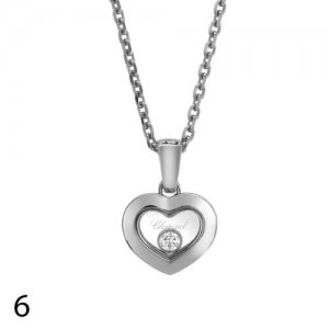 valentine's Day Gift Ideas for Her Happy Diamonds Icon Pendant by Chopard monochromatic metallic grey