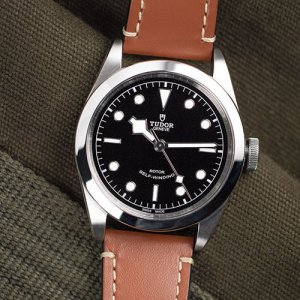 Tudor brown banded watch