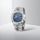 Kirk Freeport Patek Philippe's Exclusive Traveling Collection 2019 blue and metallic grey watch