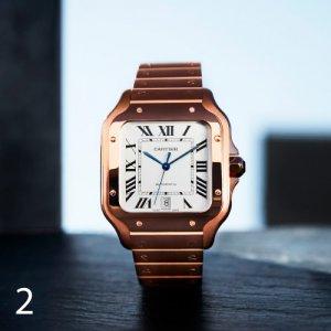 Santos de Cartier Watch metallic elegant watch
