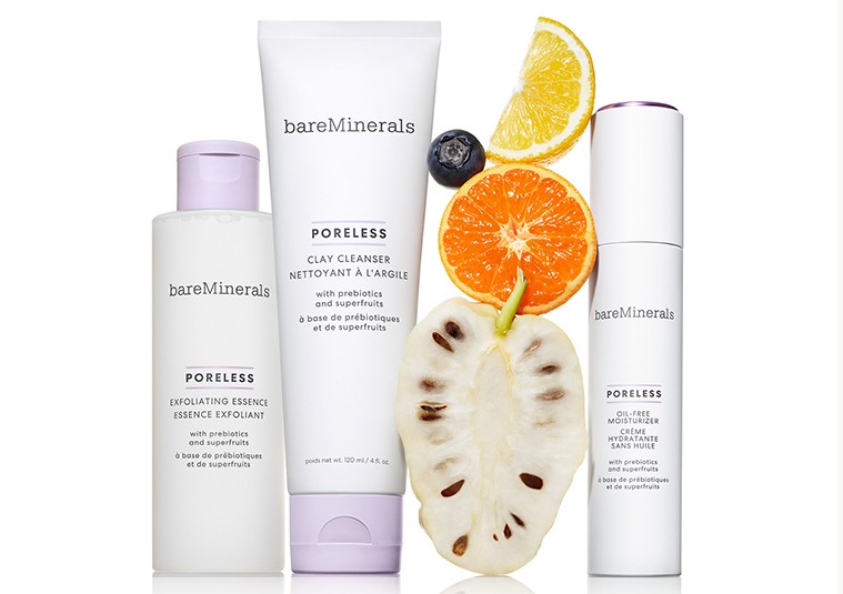 bareMinerals clean beauty cleanser and exfoliating collection