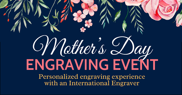 Complimentary Mother’s Day Perfume Engraving Event