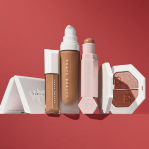 collection of fenty beauty products